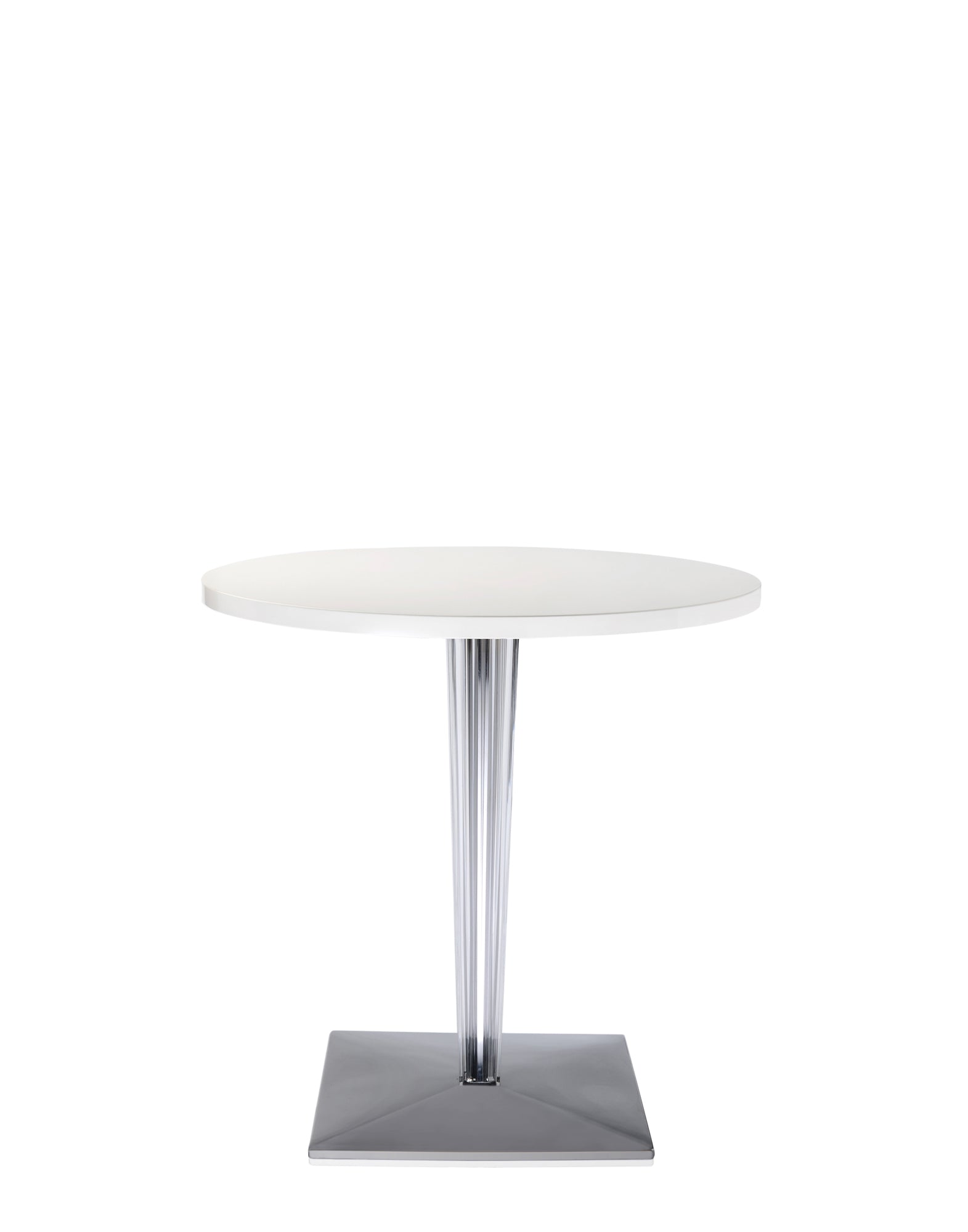 A white table