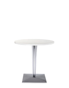 A white table